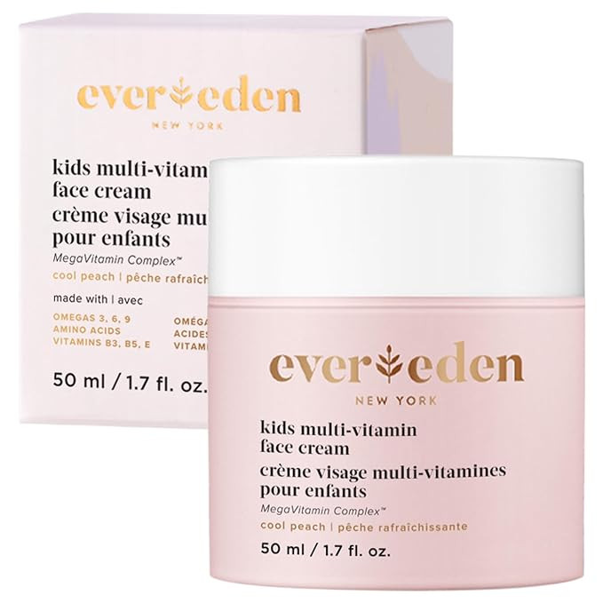 Evereden Kids Face Cream: Cool Peach, 1.7 oz. | Face Lotion | Clean and Non-Toxic Face Moisturize... | Amazon (US)