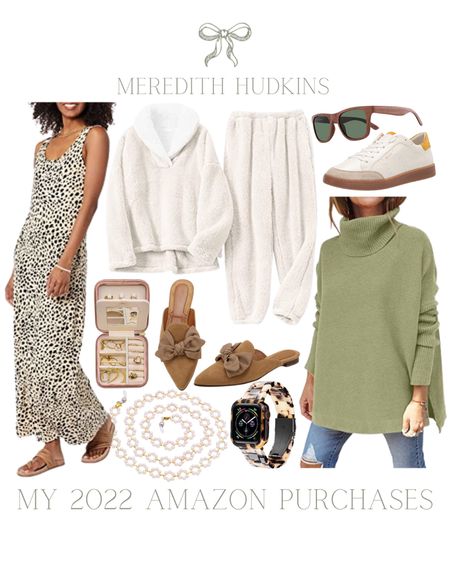 Womens fashion, womens outfit ideas, maxi dress, leopard dress, flats with bows, womens shoes, green turtleneck, white sneakers, jewelry box, loungewear, sunglasses, Apple Watch band, preppy, classic, timeless, Amazon 

#LTKsalealert #LTKunder50 #LTKstyletip