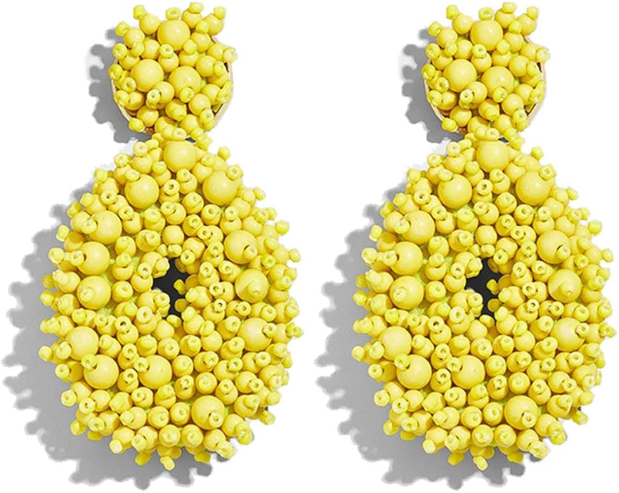 Statement Drop Earrings - Bohemian Beaded Teardrop Dangle Earrings Gift for Women | Amazon (US)