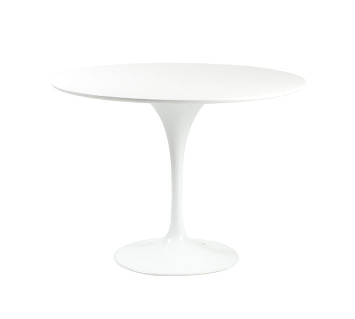 Aztec Round Pedestal Dining Table, White, 40" D | Pottery Barn (US)