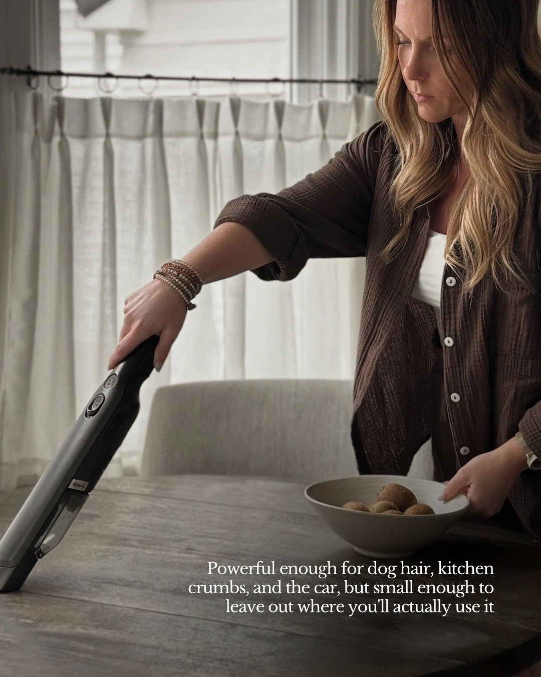 Powerful enough for dog hair, kitchen crumbs, and the car, but small enough to leave out where you'll actually use it

#LTKHome #LTKdayinmylife #LTKmomlife