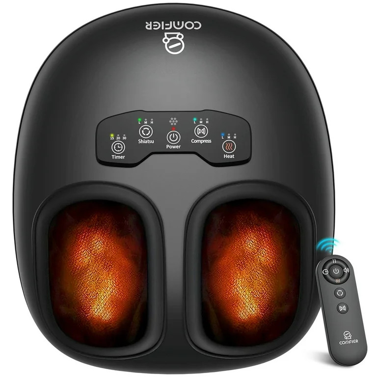 COMFIER Shiatsu Foot Massager with Heat, Feet Massage Machine for Neuropathy, Plantar Fasciitis, ... | Walmart (US)