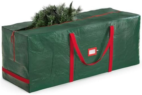 Zober Large Christmas Tree Storage Bag - Fits 9 Ft Artificial Trees - Plastic, Waterproof Christm... | Amazon (US)