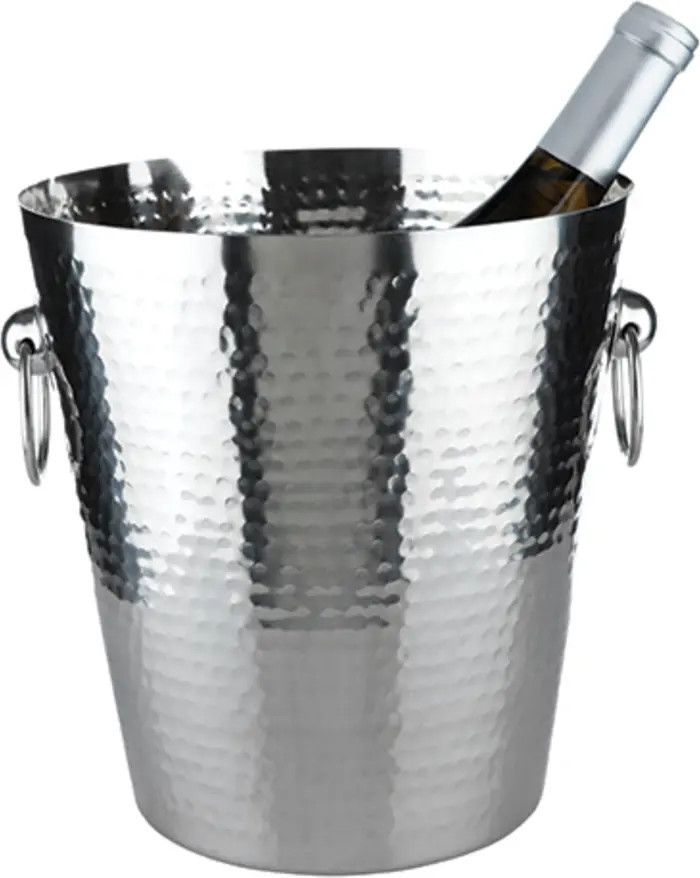 Viski Irving Hammered Ice Bucket in Stainless Steel | Nordstrom | Nordstrom