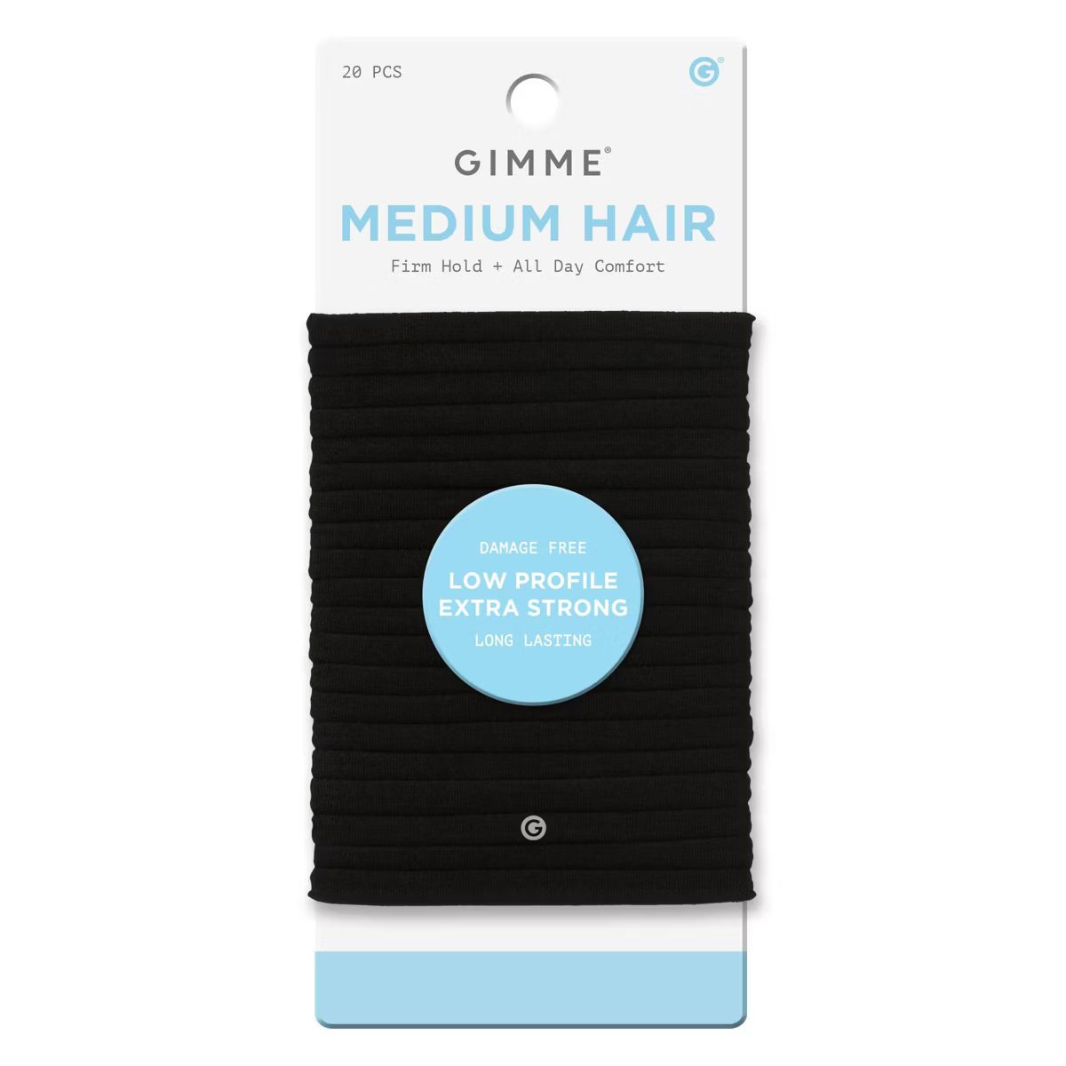 Gimme Beauty Medium Low Profile Hair Tie Bands - 20ct | Target