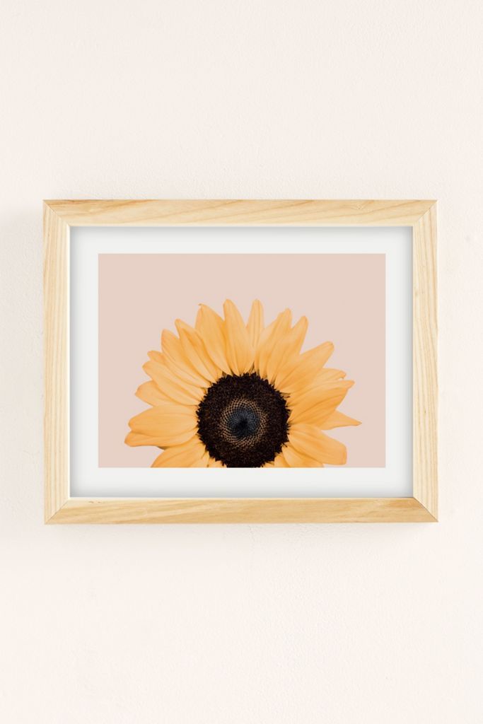 Sisi And Seb Pretty Sunflower Art Print | Urban Outfitters (US and RoW)