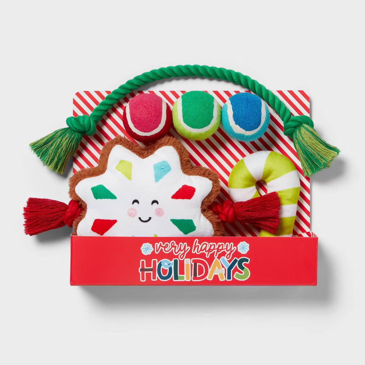 Gift Box Dog Rope Plush Toy Set - 6pk - Wondershop™ | Target