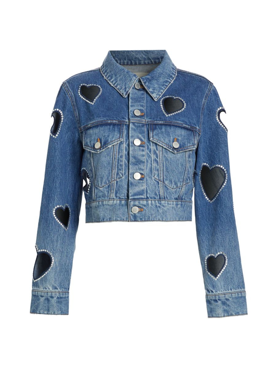 Jeff Heart Cut-Out Denim Jacket | Saks Fifth Avenue
