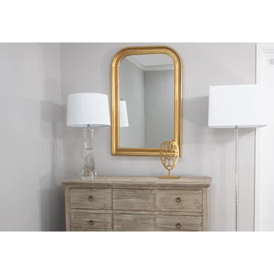 Ova Gold Leaf Louis Philippe Mirror | Wayfair North America