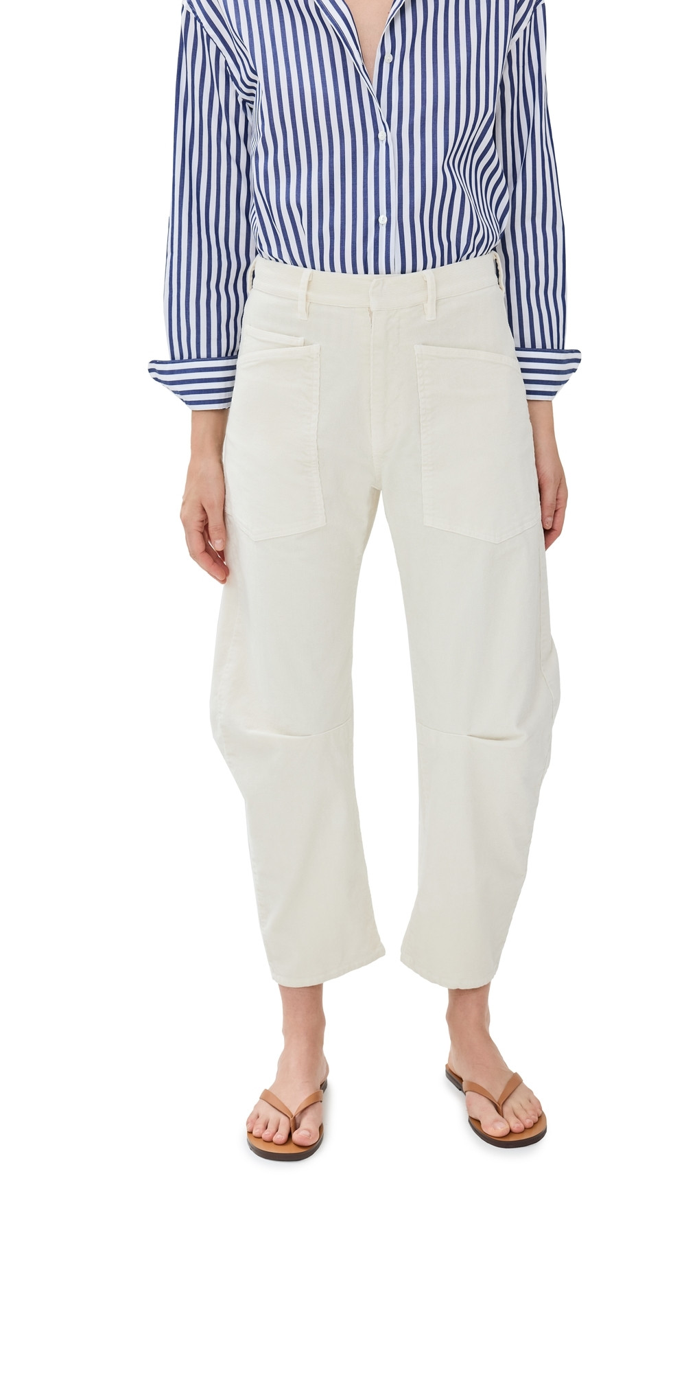 Nili Lotan Shon Corduroy Pants Stone 4 | Shopbop