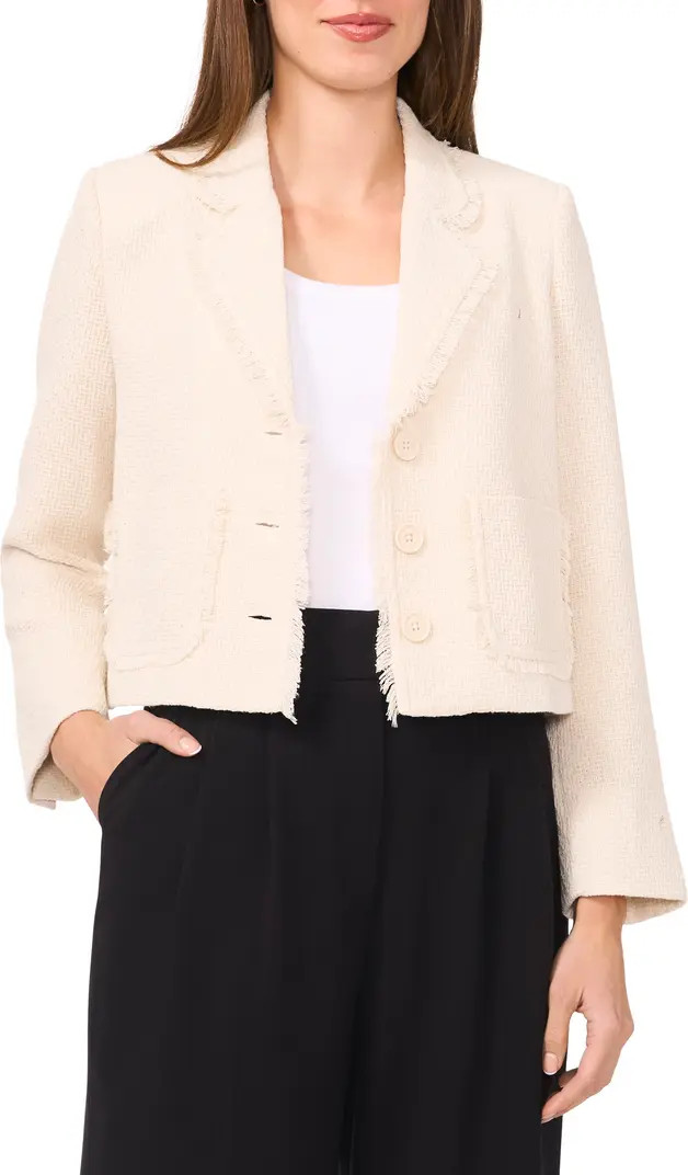 Fringe Detail Tweed Jacket | Nordstrom