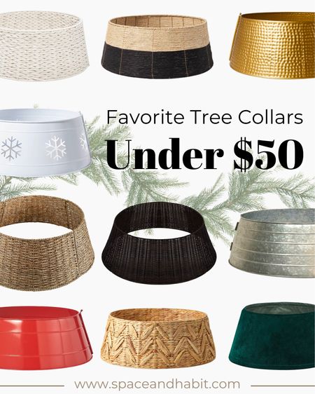 Making the switch to a tree collar this Christmas but don’t want to break the bank? Here are some of my favorite options and they’re all under $50! 

#LTKHoliday #LTKhome #LTKSeasonal