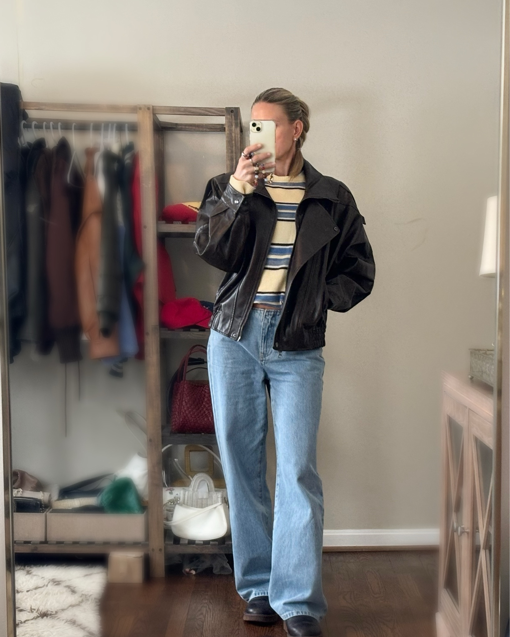 One @Reformation sweater from winter to spring. This gorgeous cashmere sweater comes in beautiful new spring colors as well! It’s a boxy boyfriend cut and so versatile 

#LTKootd #LTKOver40