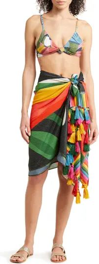 Macaw Stripe Cover-Up Sarong | Nordstrom