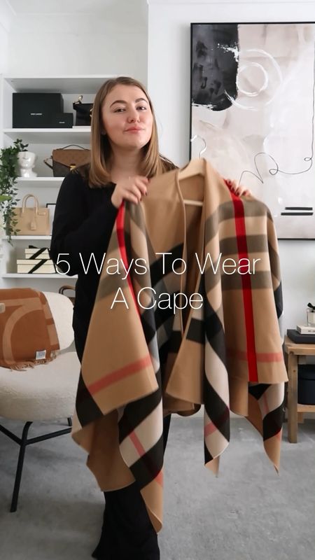 Ways to wear a Burberry cape 