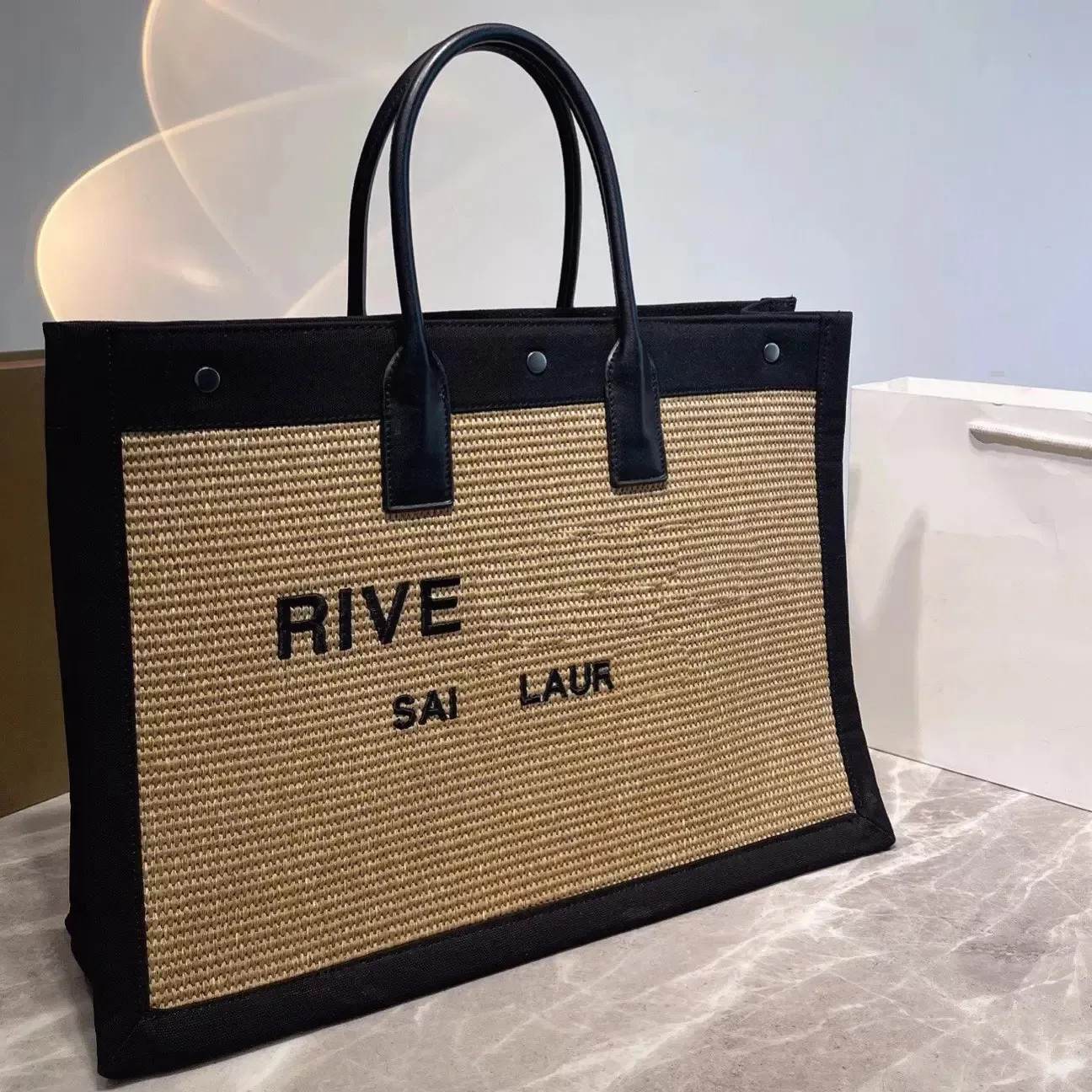 Tote Bag Women RIVE GAUCHE Handbag Shoulder Bag Shopping Bags Purse Embossed Letters totes | DHGate