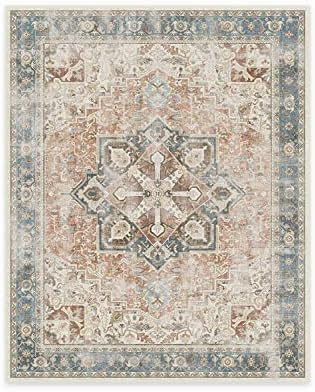 Ruggable Kamran Washable Rug - Perfect Vintage Area Rug for Living Room Bedroom Kitchen - Pet & C... | Amazon (US)
