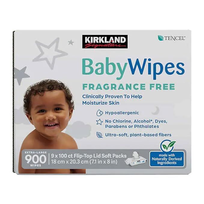 2 X Kirkland Baby Wipes - Unscented - 900 ct | Amazon (US)