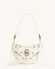 Tessa Crushed Shoulder Bag - White | JW PEI US