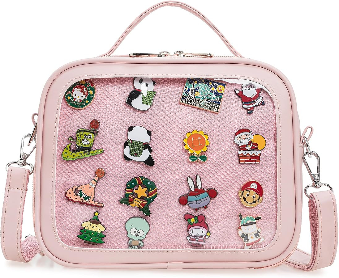 Ita Bag Crossbody Handbags Kawaii Shoulder Bags with Insert Anime Pins Display | Amazon (US)