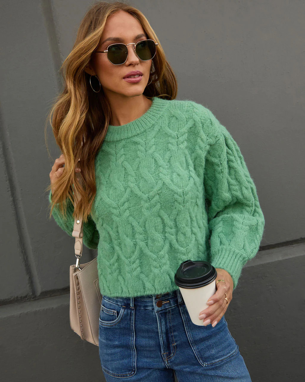 Siarah Cable Knit Sweater | VICI