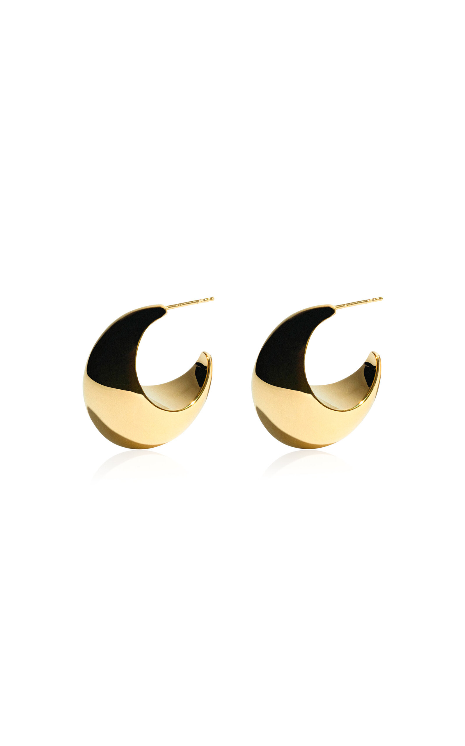 Chunky Hoop 18k Gold-Plated Earrings | Moda Operandi (Global)