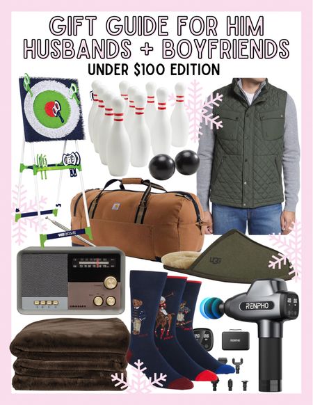 Gift guide for him / gifts for him under $100 / unique guy gifts / affordable gifts for him / husband gifts / dad gifts / boyfriend gifts 

#LTKHoliday #LTKmens #LTKGiftGuide