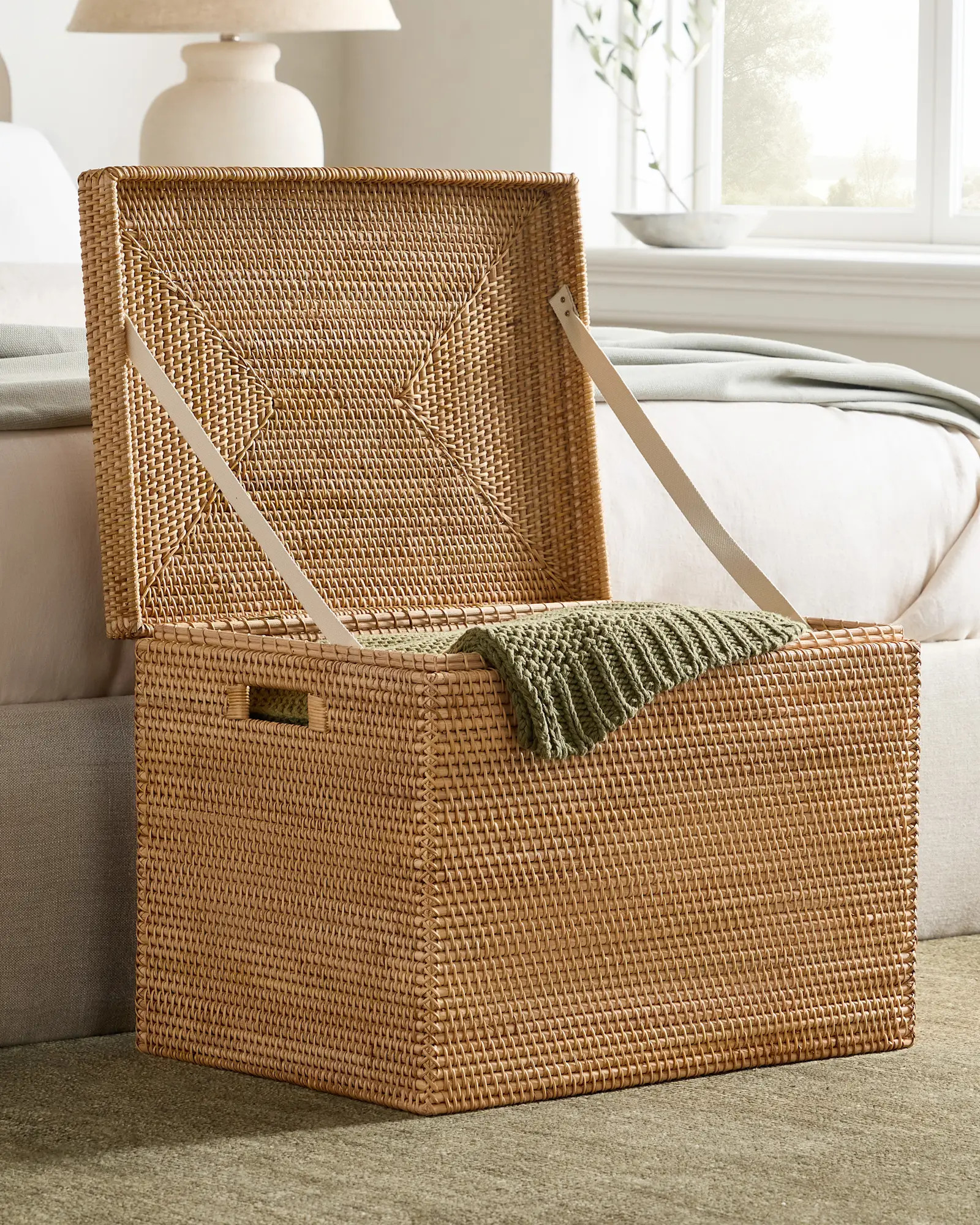 Handwoven Rattan Storage Chest | Quince