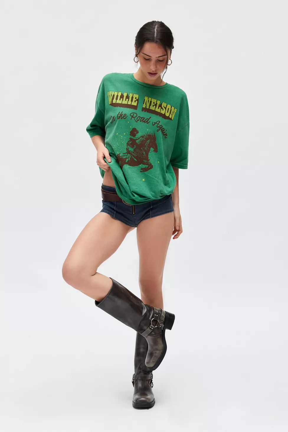 Willie Nelson Route 66 T-Shirt Dress | Urban Outfitters (US and RoW)