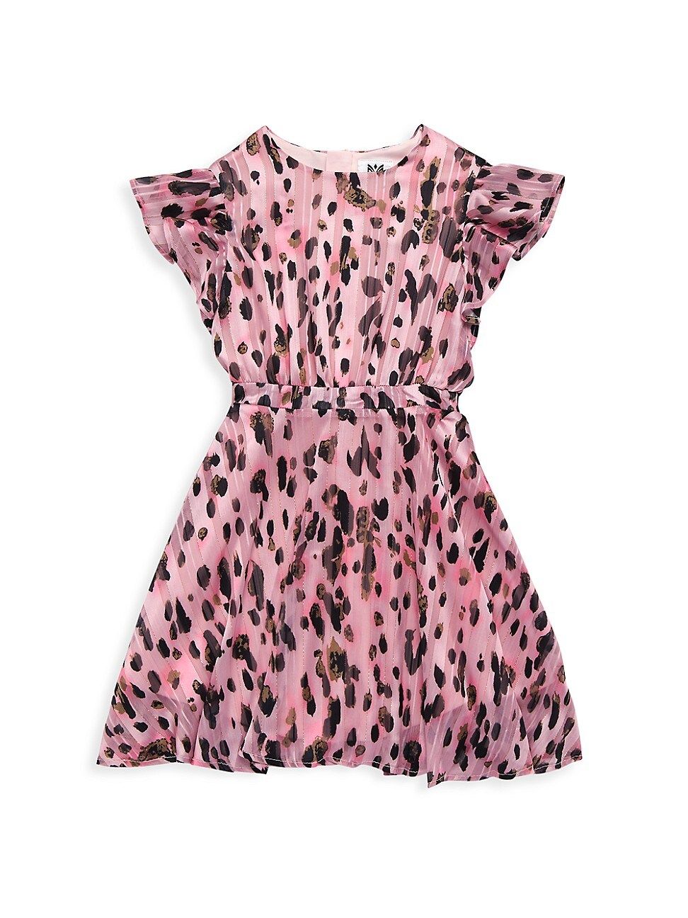 Milly Girl's Leopard Print Stripe Dress | Saks Fifth Avenue