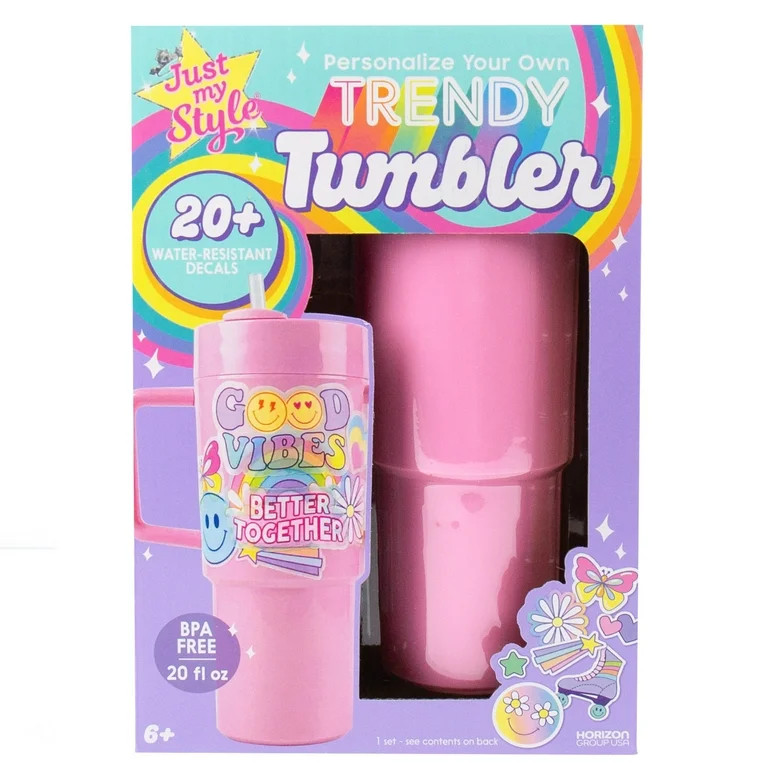 Just My Style Personalize Your Own Trendy Pink Tumbler | Walmart (US)