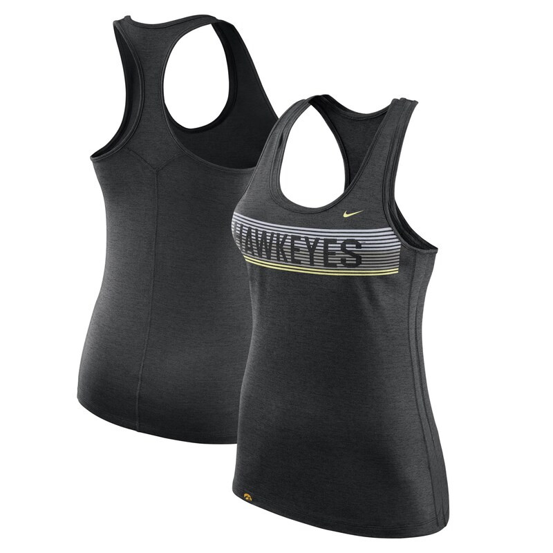 Iowa Hawkeyes Nike Women's Touch Performance Racerback Tank Top - Black | Fanatics