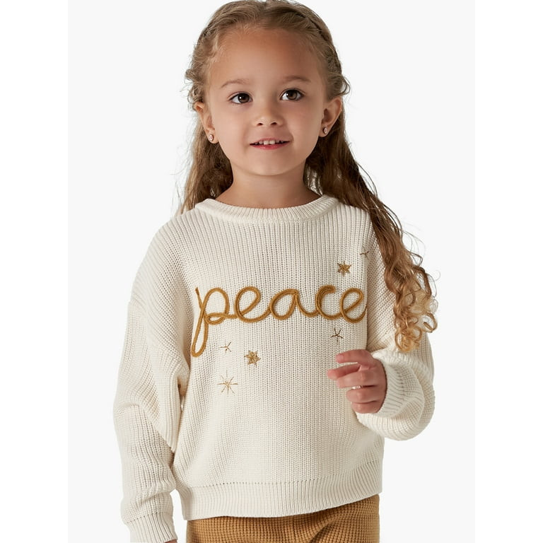 Modern Moments by Gerber Toddler Girl Matching Sister Sweater, Sizes 2T-5T | Walmart (US)