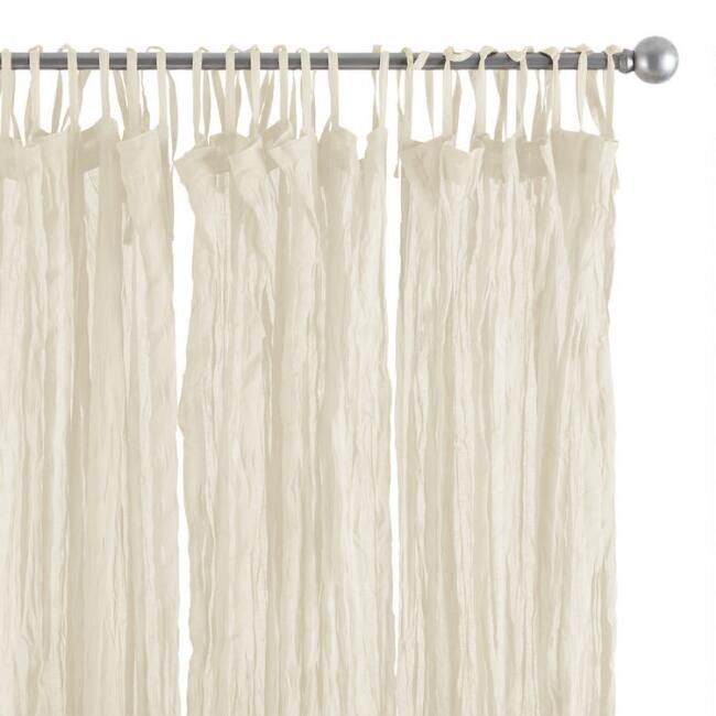 Cotton Crinkle Voile Curtains Set Of 2 | World Market