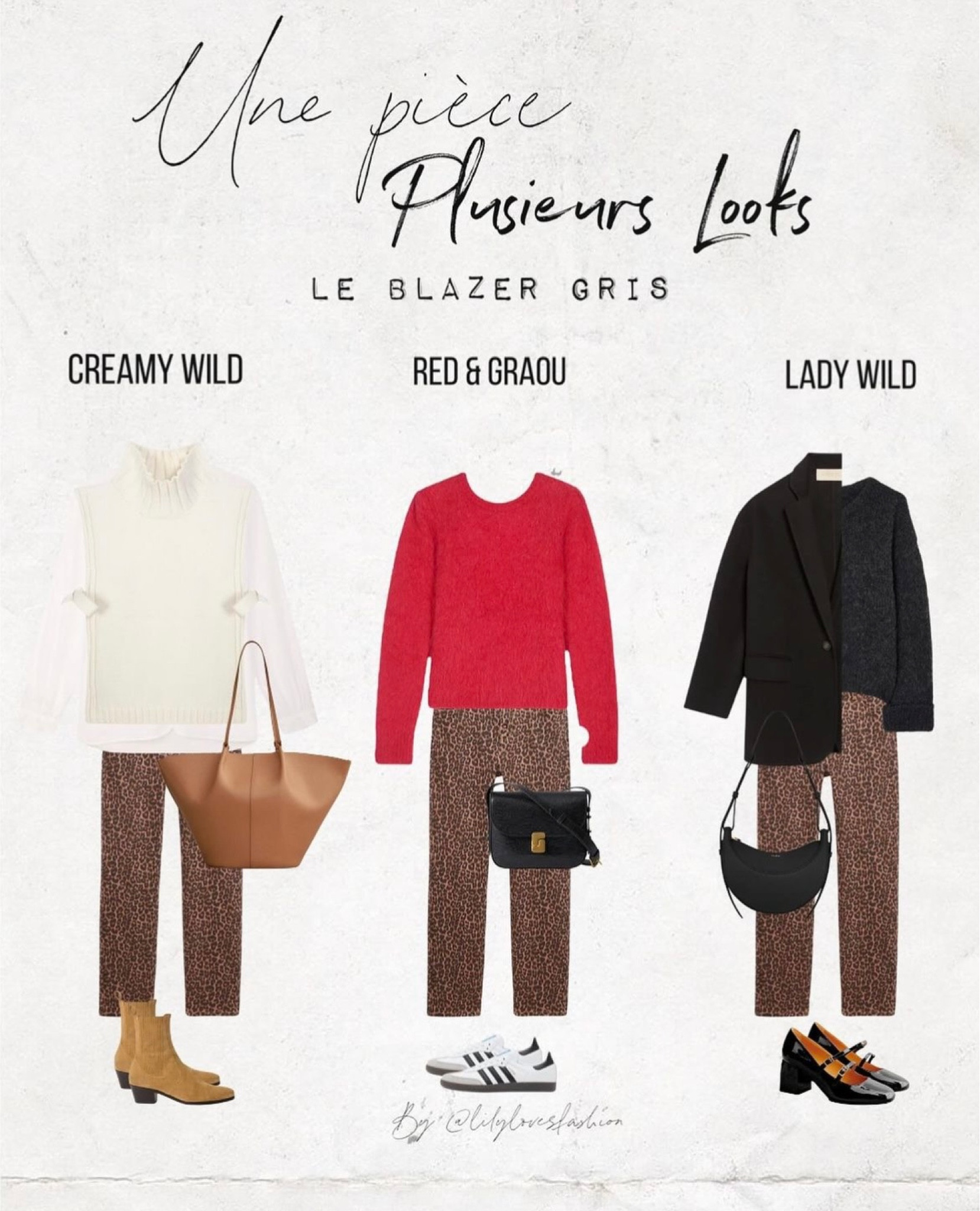 Look pantalon léopard 