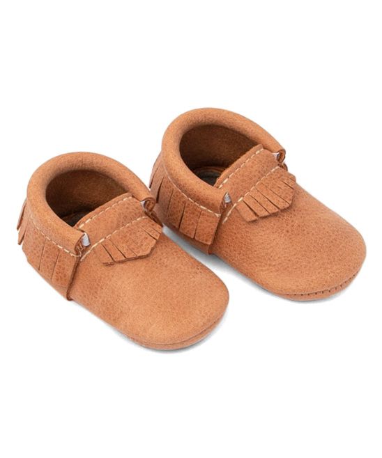 Freshly Picked Infant Booties and Crib Shoes Zion - Zion Split-Sole Leather Moccasin - Kids | Zulily
