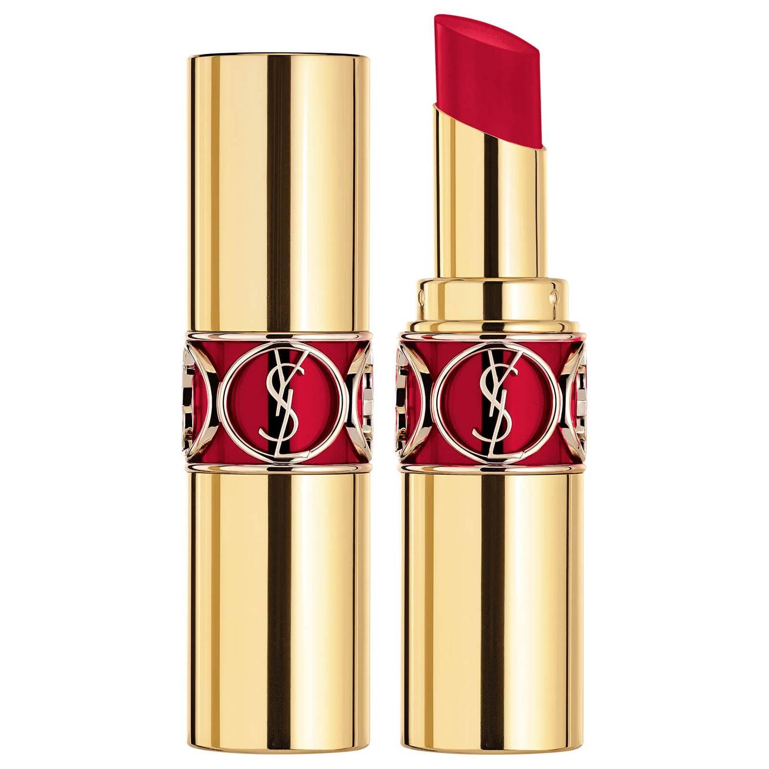 Yves Saint Laurent Rouge Volupte Shine Lipstick - 83 Rouge Cape | Look Fantastic (ROW)