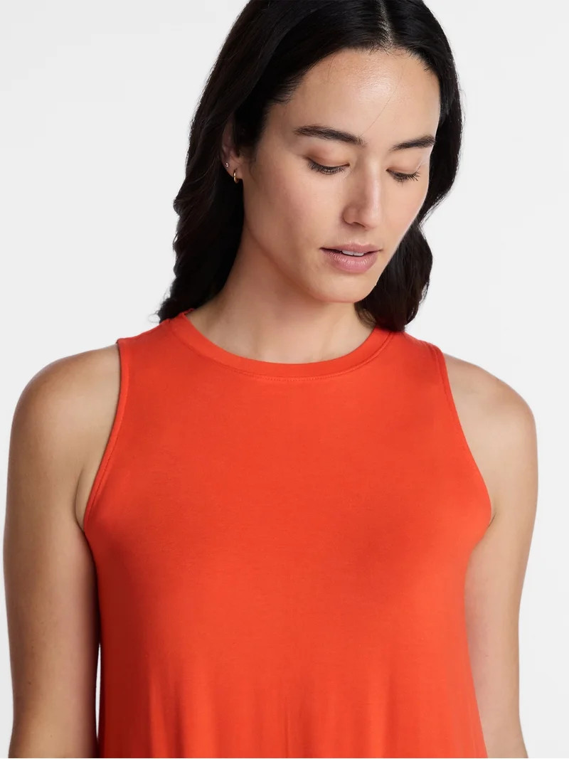 Time and Tru Women\u2019s Sleeveless Knit Swing Dress, Sizes XS-XXXL - Walmart.com | Walmart (US)