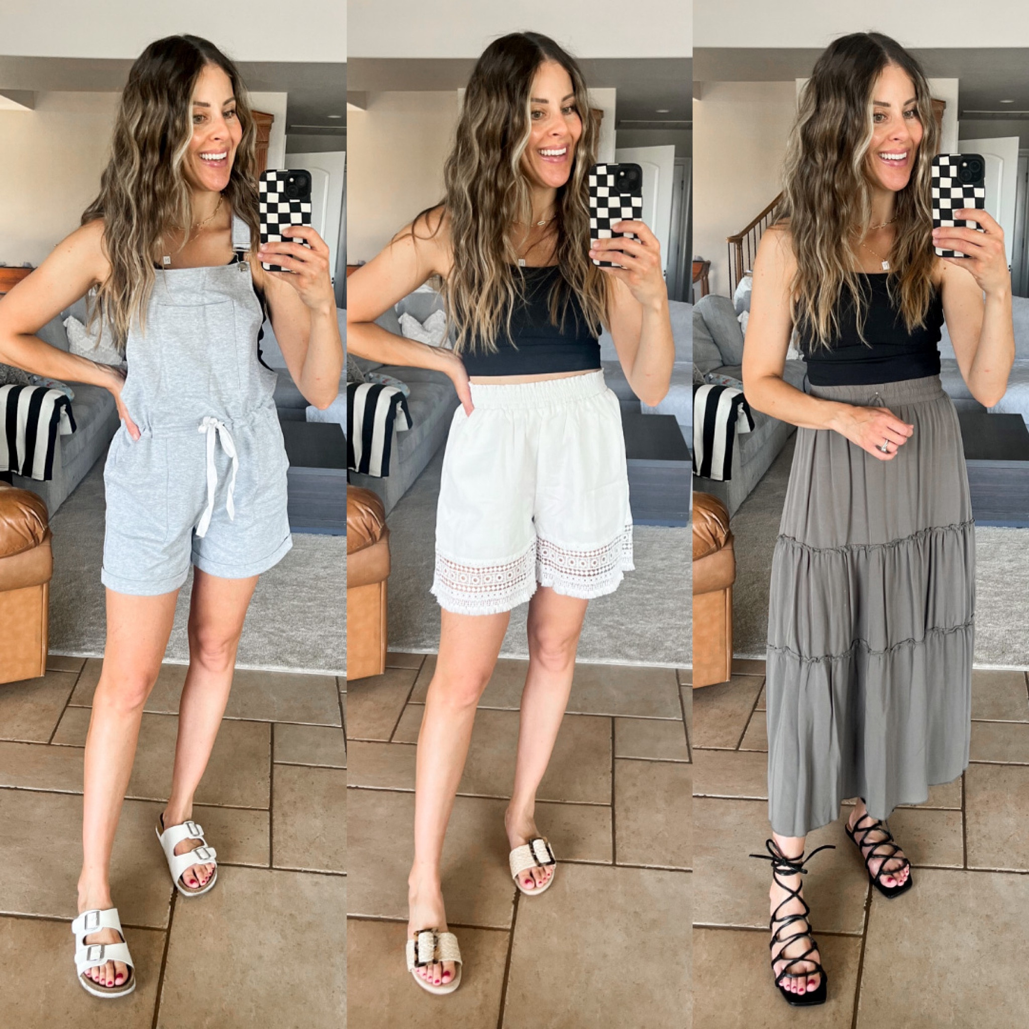 Saw this tank on @looksbylexiwyatt recently and ordered immediately and it’s so good! Styling it 3 ways for #mixitupmonday! These tanks come in tons of colors and are perfect for layering! But the best part… it has a built in bra with padding so no bra needed 🙌🙌🙌
.
.
.
#walmartfashion #walmarthaul #walmarttryon #walmartdeals #walmartfinds

#LTKunder50 #LTKsalealert #LTKstyletip