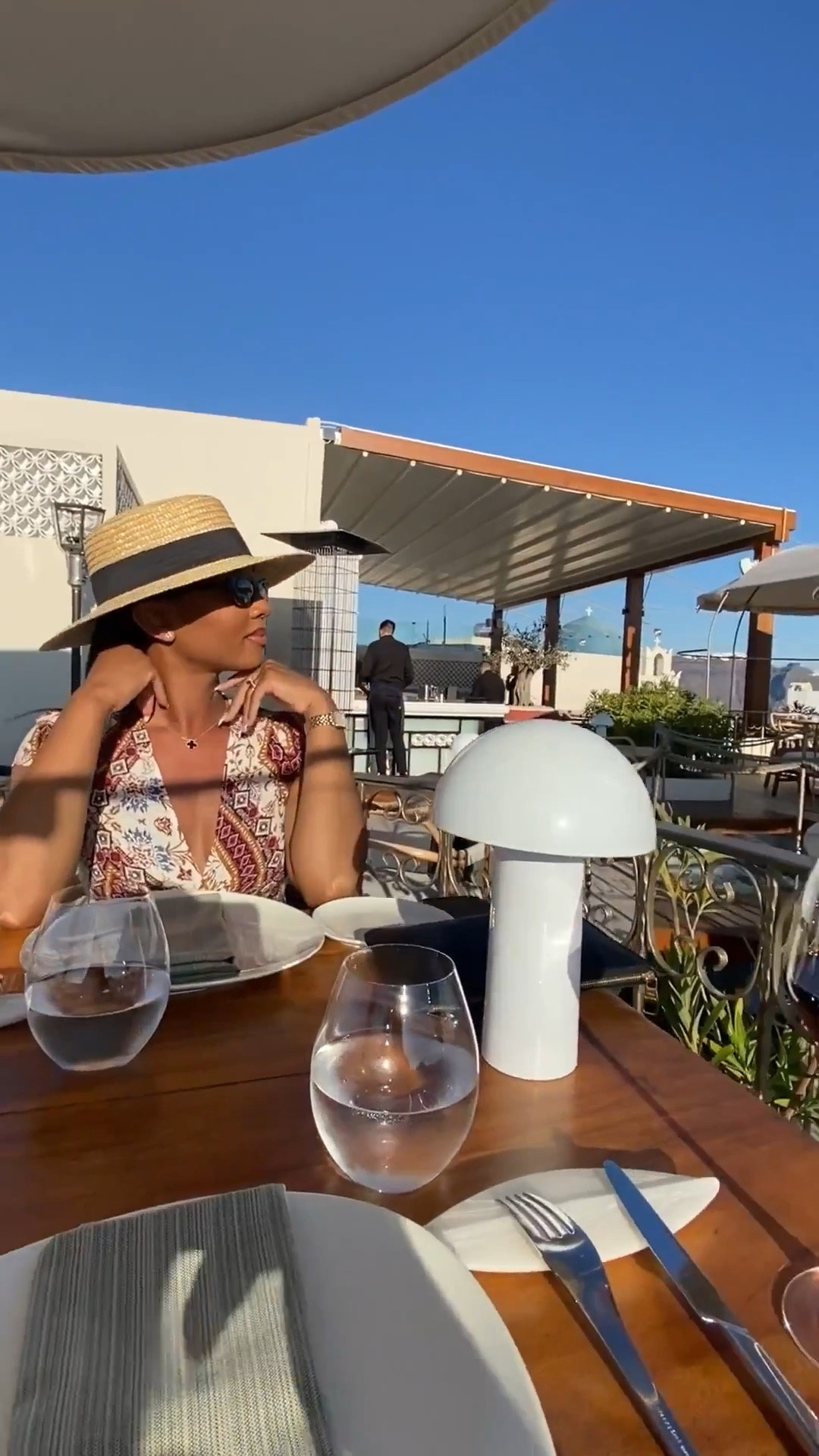 Dinner with the most perfect view: Santorini, Greece

#LTKTravel #LTKWatchNow #LTKStyleTip