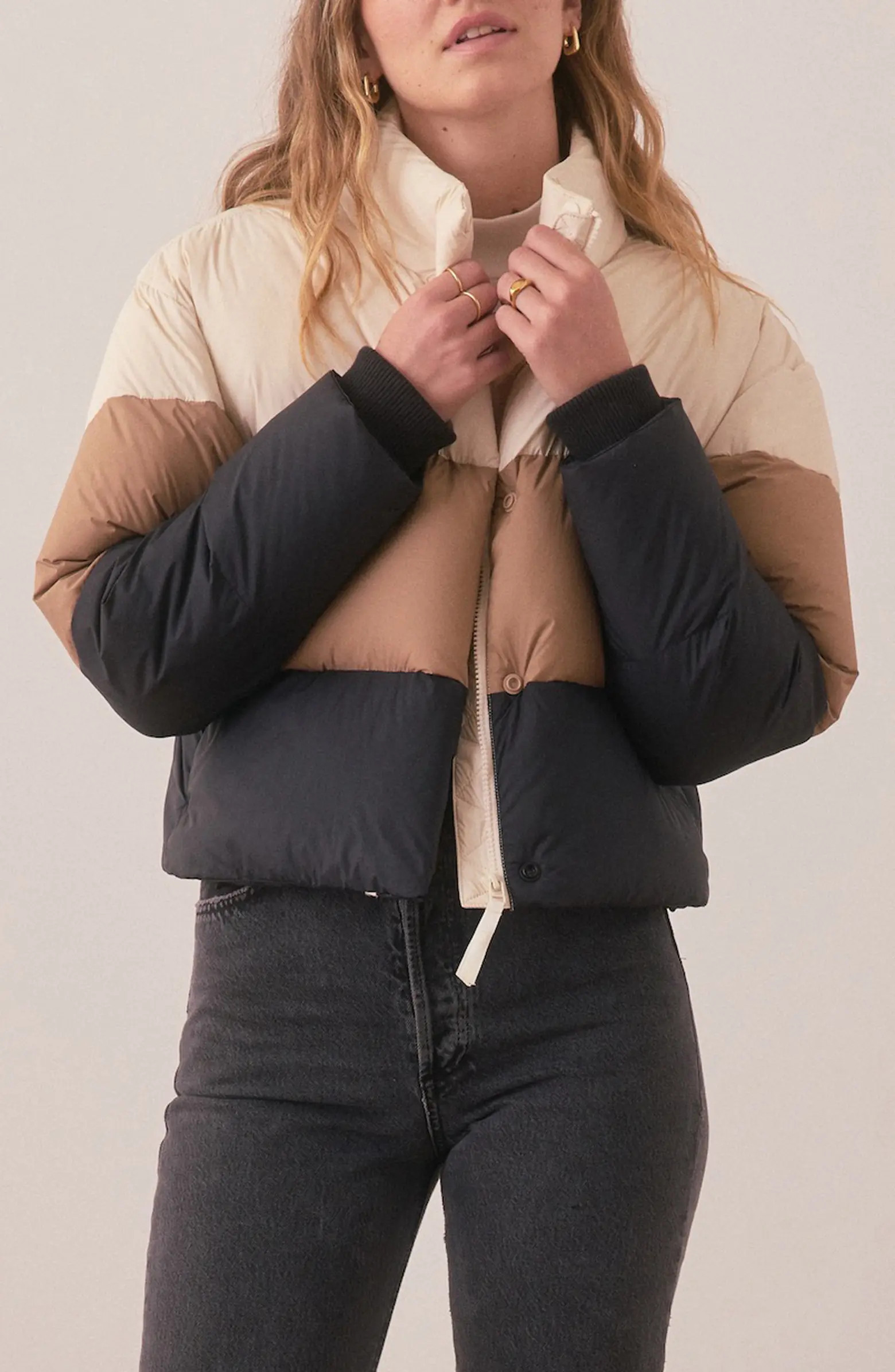 Marine Layer Gia Crop Down Puffer Jacket | Nordstrom | Nordstrom