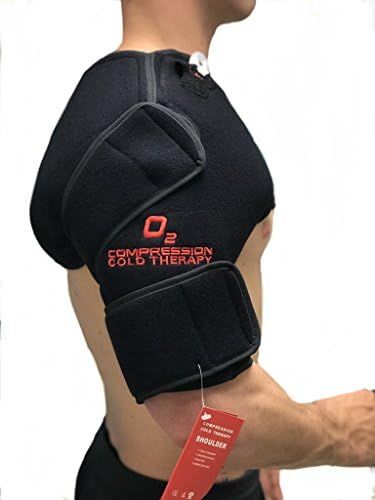 O2 Compression Cold Therapy Shoulder Brace with Ice Pack and Air Compression Wrap, Universal Shou... | Amazon (US)