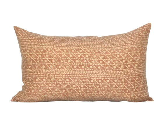 Pillow cover Turandot Roux lumbar geometric Spark Modern | Etsy | Etsy (US)