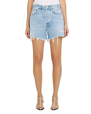 Agolde Parker Long Jean Shorts in Swapmeet | Bloomingdale's (US)