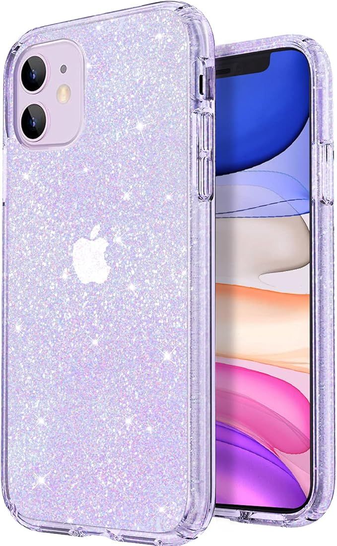 JJGoo Compatible with iPhone 11 Case, Clear Glitter Sparkle Bling Anti-Scratch Shockproof Protect... | Amazon (US)