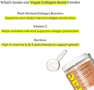 Rae Wellness Vegan Collagen Boost Powder - Natural Collagen Supplement with Vitamin C and Bamboo ... | Amazon (US)