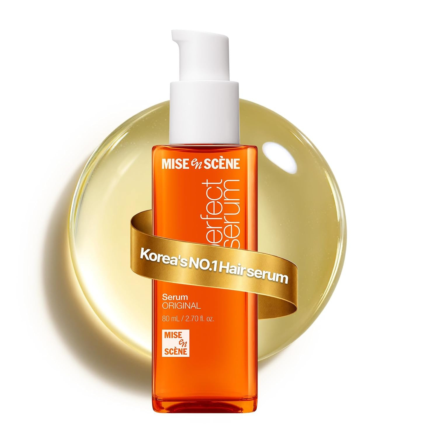 Mise En Scene PerfectSerum Original - HairOil for Frizzy & Dry, Hydration and Nutrition Hairy Essence for Damage Care, Korean HairCare Product, Hair Serum 2.71 Fl. Oz. | Amazon (US)