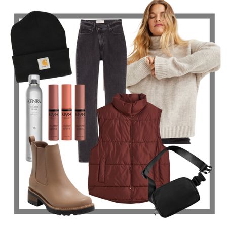 Cold Weather Inspo Outfit | Amazon Finds | Amazon Fashion | Abercrombie Jeans | AF denim | HM looks | Target Fashion | Universal Studio brands | NYX | Hair | Lululemon dupe

#LTKSeasonal #LTKstyletip