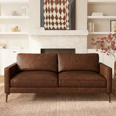 Mateo 82.5'' Full-Grain Genuine Italian Leather Sofa | Wayfair North America