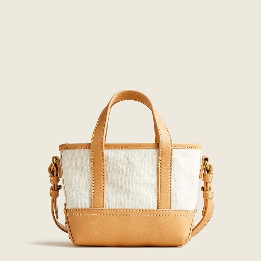Mini Montauk tote  with leather trim | J. Crew US